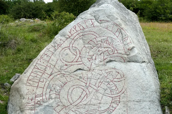 The Hovgårds stone is a runestone on Adelsö, an island opposite Birka. The runestone is dated to before 1080.