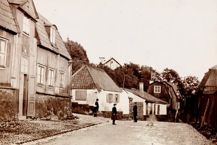 Fjällgatan in Stockholm, 1888. Photo: Karl Edvard Stenquist/Moderna museet (Public domain)