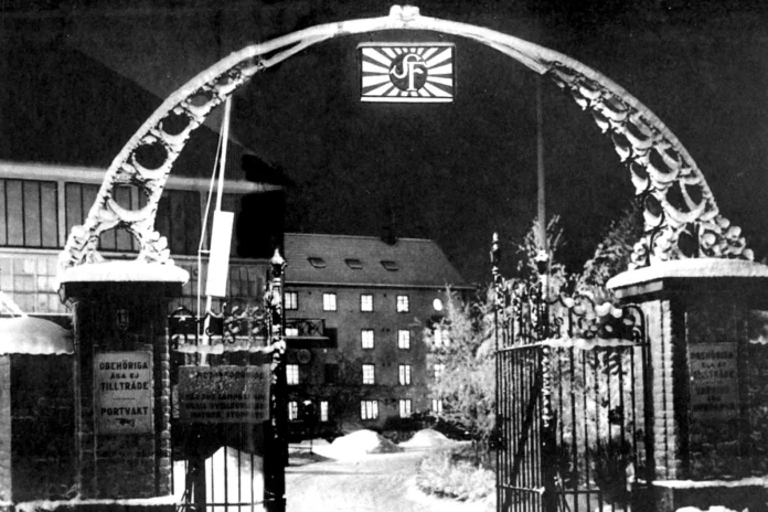 The entrance to Filmstaden in Råsunda, just outside Stockholm, around 1925. Photo: Unknown (Public domain)