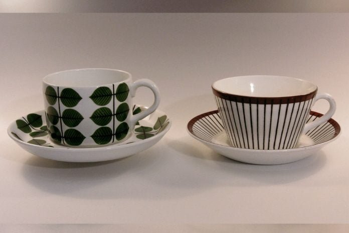 "Berså" (left) and "Spisa Ribb" porcelain, both designed by Stig Lindberg, Gustavsberg. Photo: Holger.Ellgaard (CC BY-SA 3.0)