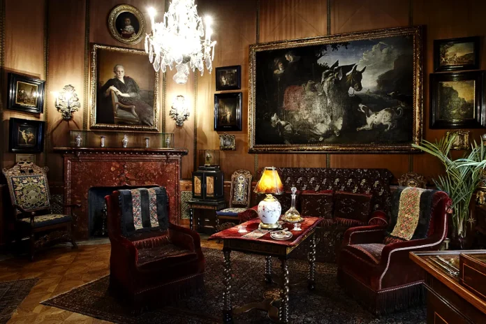 The Hallwyl House in Stockholm, the smoking room. Photo: Hallwylska