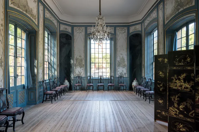 The Blue Drawing Room was used for lavish dinner parties and banquets. Photo: Sanna Argus Tirén © Kungl. Hovstaterna