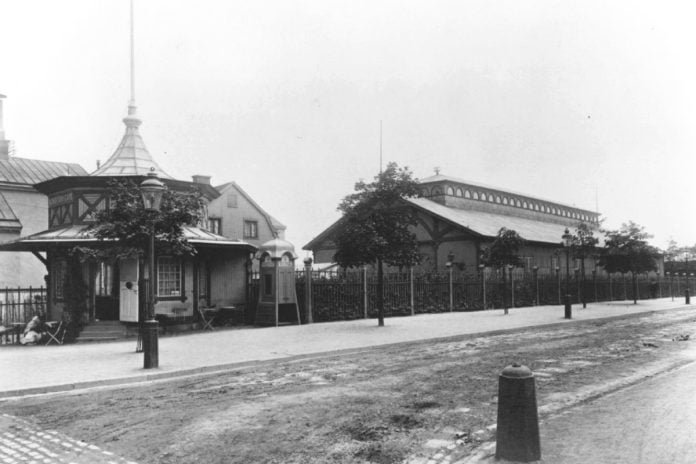 View from 1913 over the site where Liljevalchs is located today. Public domain.