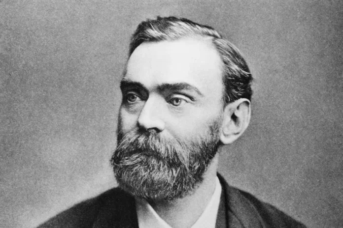 Alfred Nobel in a photo from 1882. Photo: Unknown (Public Domain)