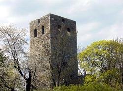 Photo of an old church ruin in Sigtuna, outside Stockholm.