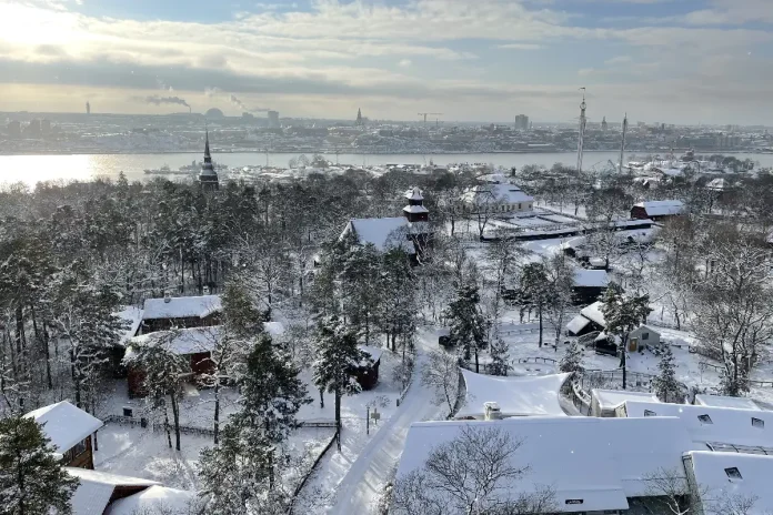 View over Skansen, wintertime. Photo: © Skansen