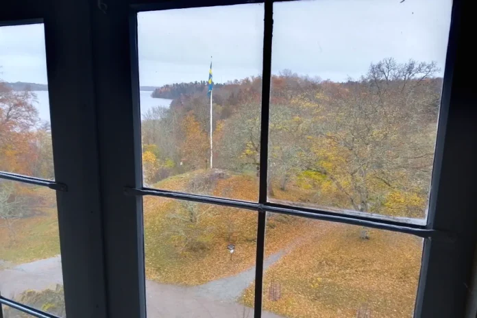 View from the top floor of Skokloster Castle, facing Lake Mälaren. Photo: © StockholmMuseum.com