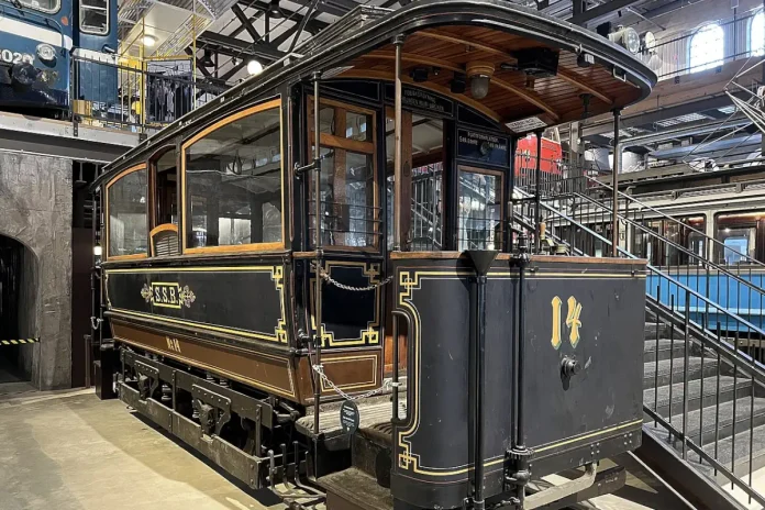 Stockholm South Tramway Company's electric tram No. 14, built in 1901. Photo: Sinikka Halme (CC BY-SA 4.0)