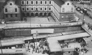 The City Museum in Stockholm with Slussen's subway station in plain view before it was covered up.