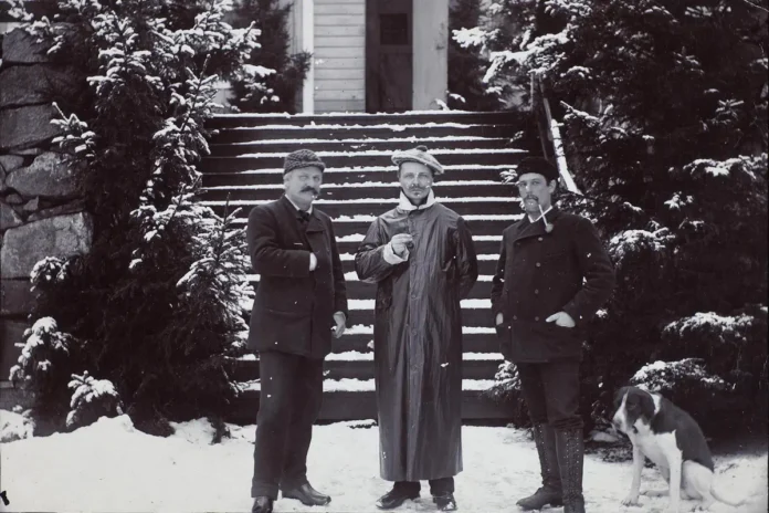 Anders Willman, August Strindberg and Per Svanström, 1891. Photo: Johan Lundgren (No restrictions)