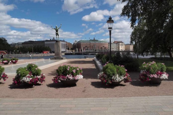 A view from Gamla Stan in Stockholm, Sweden, just outside the Medieval Museum.