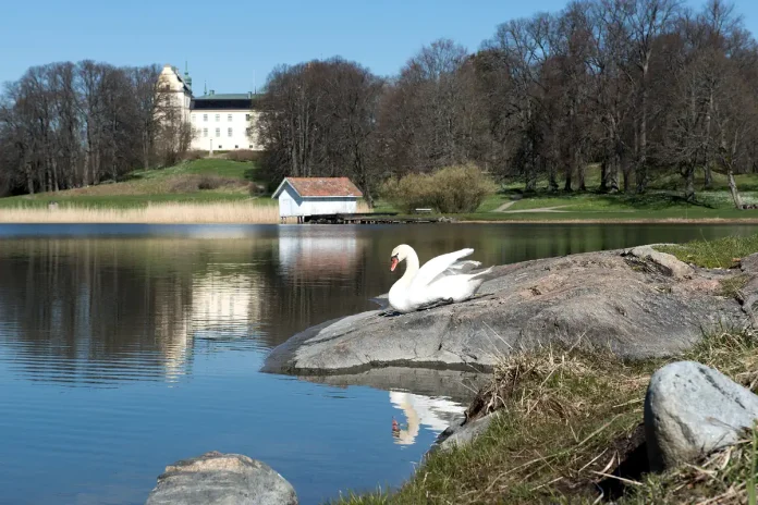 Tyresö Palace on the peninsula in Kalvfjärden. Photo: Karolina Kristensson, Nordiska museet © All rights reserved